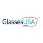 GlassesUSA logo displaying verified promo codes and coupons