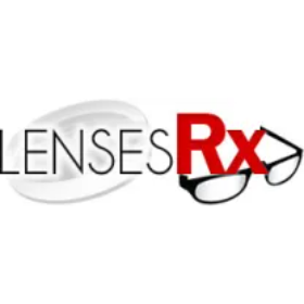 Lenses RX logo displaying verified promo codes and coupons