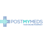 Post My Meds Pharmacy logo displaying verified promo codes and coupons